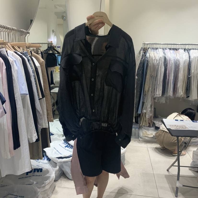 NAVYBURST韓國㊣直郵東大門代購女裝新品時尚人氣襯衫蕾絲衫NAVY BURST襯衫/蕾絲衫