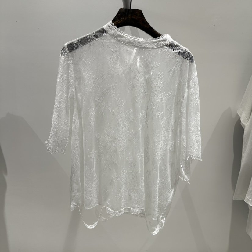 JANE BIRKIN直郵韓國代購㊣女裝新款休閑25春夏襯衫蕾絲衫JANE BIRKIN設計師品牌襯衫/蕾絲衫