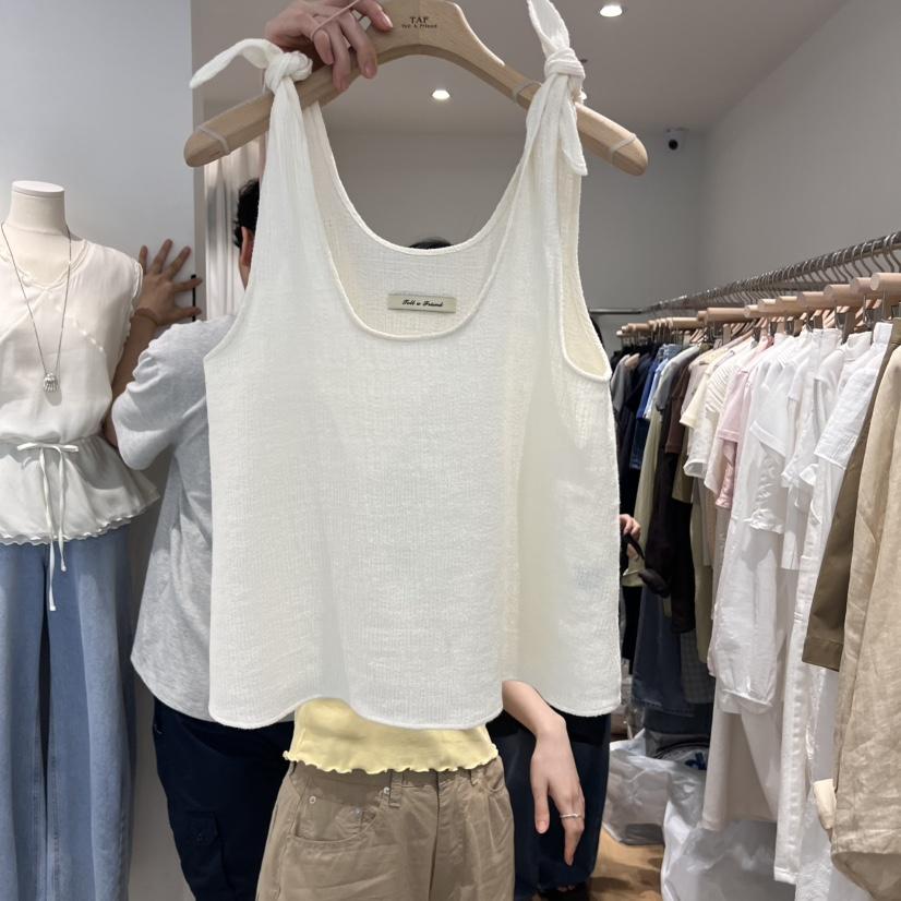 TAF直郵韓國代購㊣女裝新款25春夏熱賣時尚人氣推薦吊帶背心TAF吊帶/背心