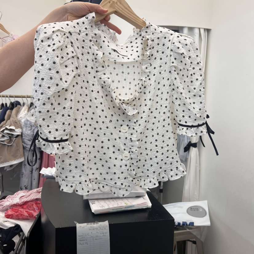 BEEN-A韓國㊣直郵東大門代購女裝新品人氣熱賣25春夏襯衫蕾絲衫BEEN-A襯衫/蕾絲衫