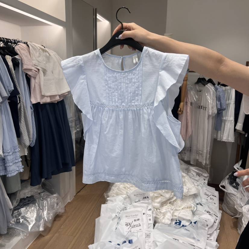 BIEN GARDER韓國直郵㊣東大門實拍女裝新品推薦襯衫蕾絲衫BIEN GARDER襯衫/蕾絲衫