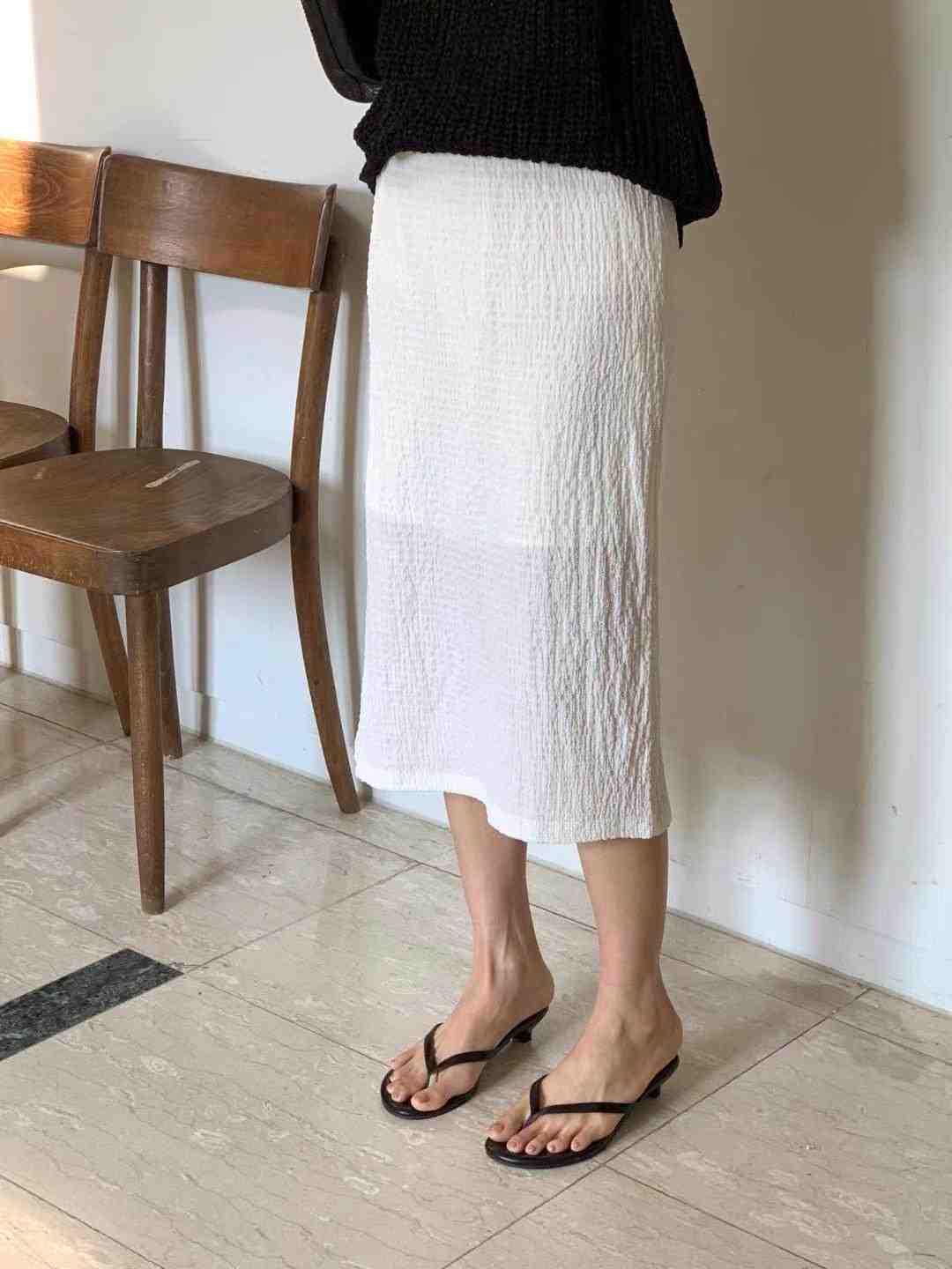 BABY SALON東大門實拍女裝新品熱賣休閑時尚25春夏人氣長裙BABY SALON長裙