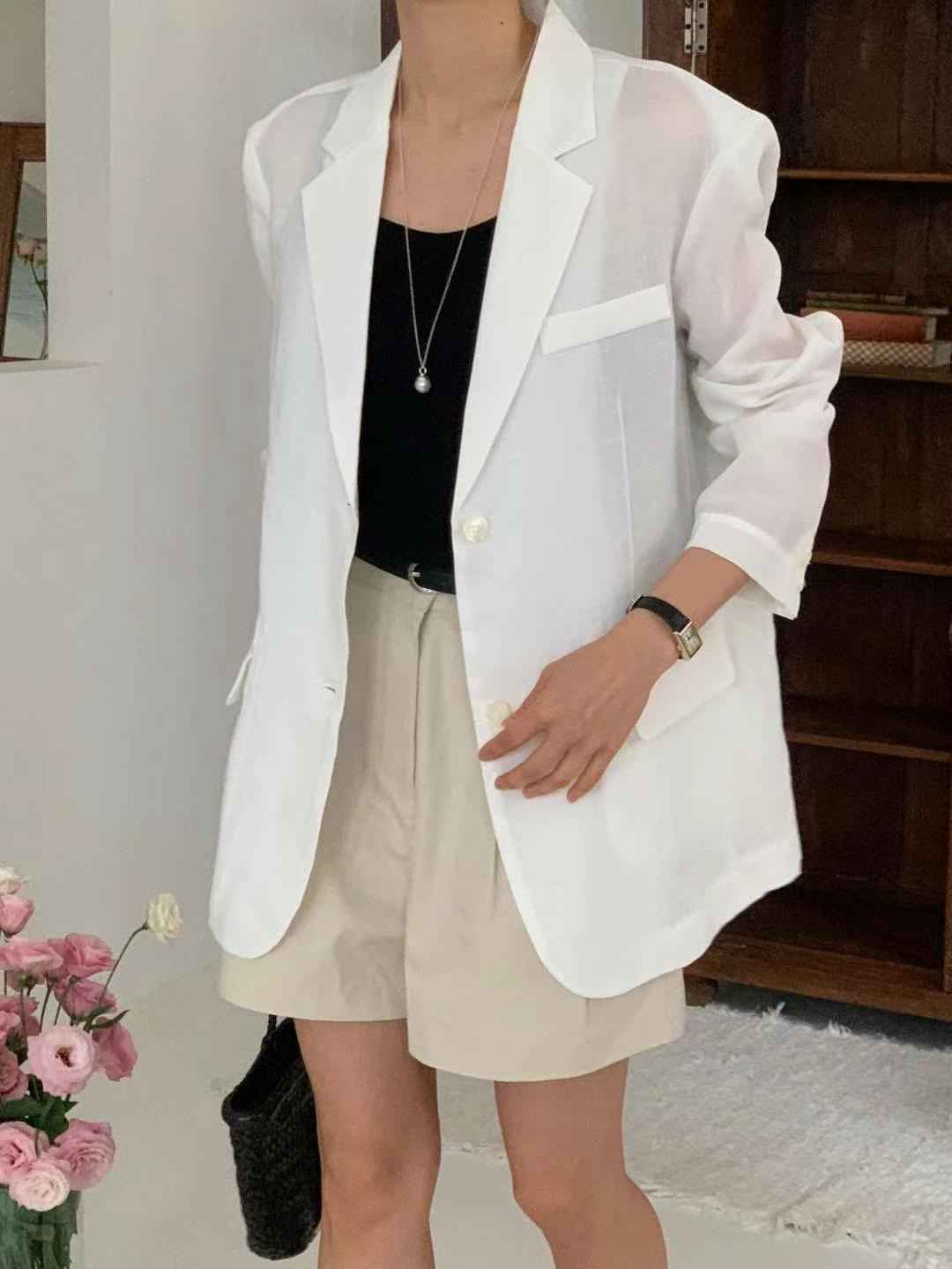IVORY東大門實拍女士新款推薦25春夏職業熱賣時尚休閑西裝西服IVORY西裝/西服