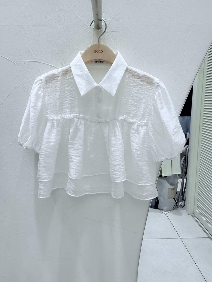 BOLD韓國直郵㊣女裝新品休閑熱賣25春夏人氣推薦襯衫蕾絲衫BOLD襯衫/蕾絲衫