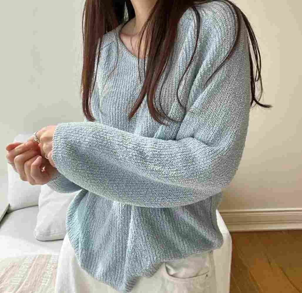 BOUNDARY韓國㊣直郵東大門代購女裝新品25春夏推薦人氣針織衫BOUNDARY針織衫