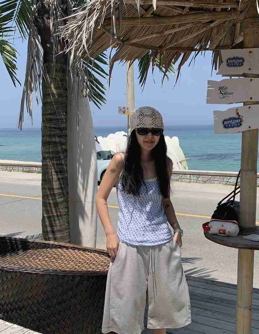 I I直郵韓國代購㊣女裝新款推薦人氣熱賣時尚休閑吊帶背心ITSSONG吊帶/背心