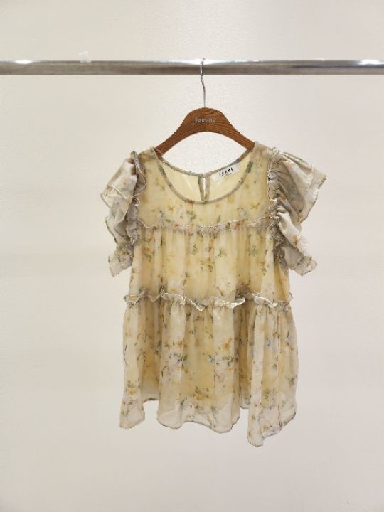 FEMME韓國直郵㊣女裝新品時尚人氣熱賣休閑25春夏吊帶背心荷葉邊FEMME吊帶/背心