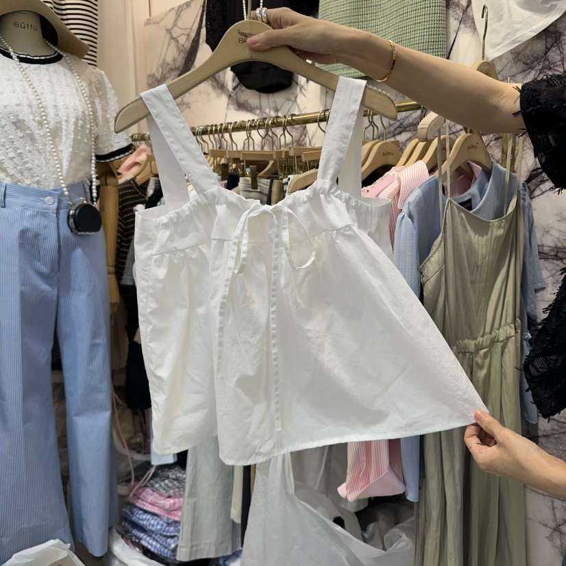 BUTTU韓國㊣直郵東大門代購女裝新款熱賣時尚休閑人氣吊帶背心10 O CLOCK/Buttu吊帶/背心