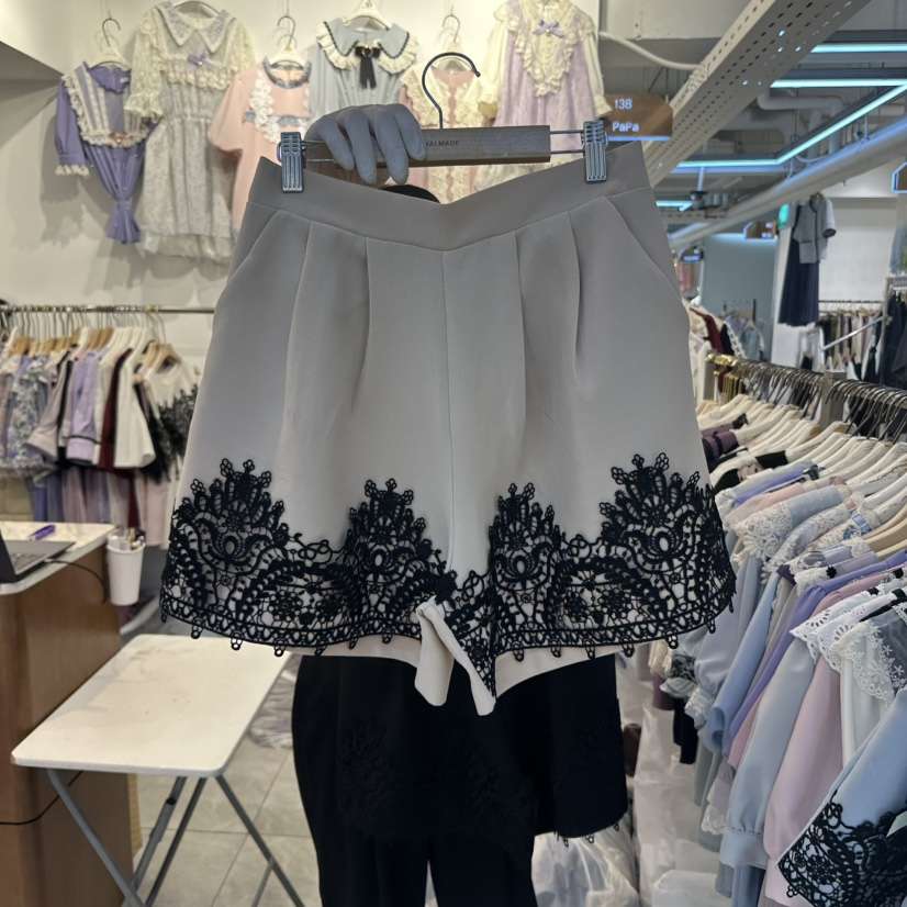 PAPA韓國直郵㊣東大門實拍女裝新品熱賣時尚25春夏休閑短褲PAPA短褲