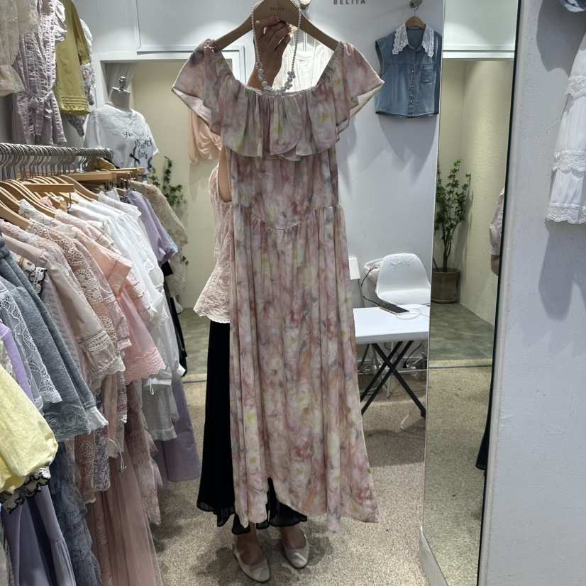 空韓國直郵㊣女裝新品休閑人氣熱賣25春夏時尚推薦連衣裙BELITA連衣裙