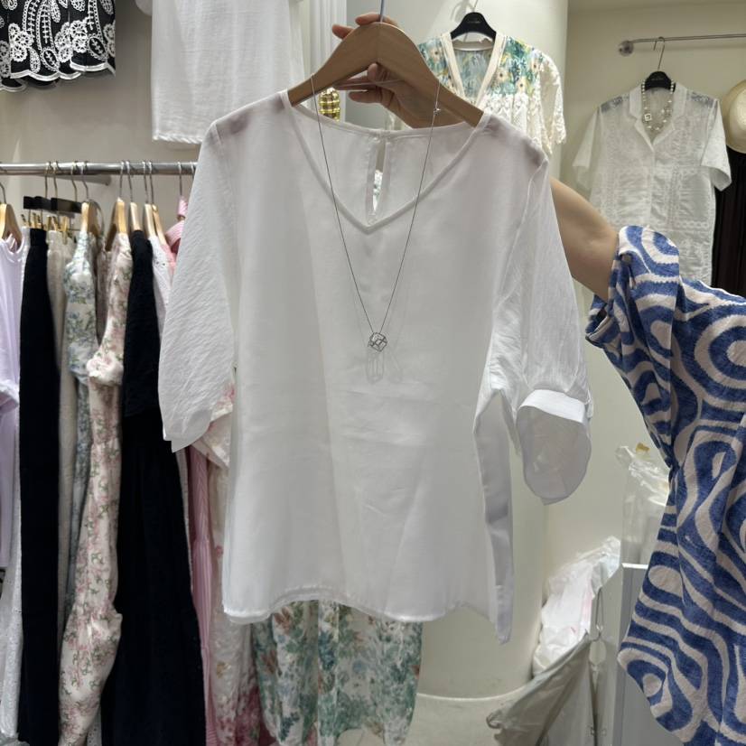 BIKINI直郵韓國代購㊣女裝新品推薦熱賣人氣休閑襯衫蕾絲衫BIKINI襯衫/蕾絲衫