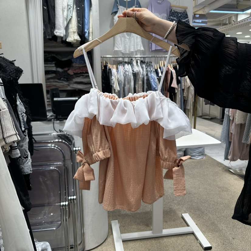 VIRUS韓國㊣直郵東大門代購女裝新款休閑25春夏人氣襯衫蕾絲衫VIRUS襯衫/蕾絲衫