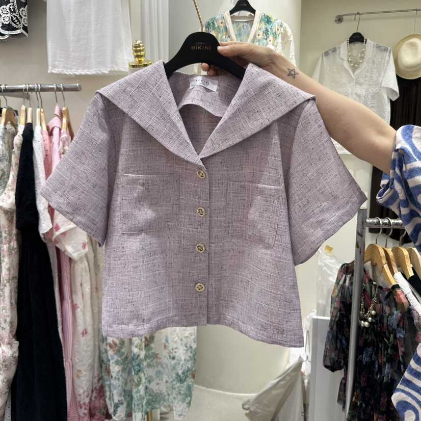 BIKINI韓國直郵㊣女裝新品時尚熱賣休閑推薦人氣25春夏夾克花呢BIKINI夾克