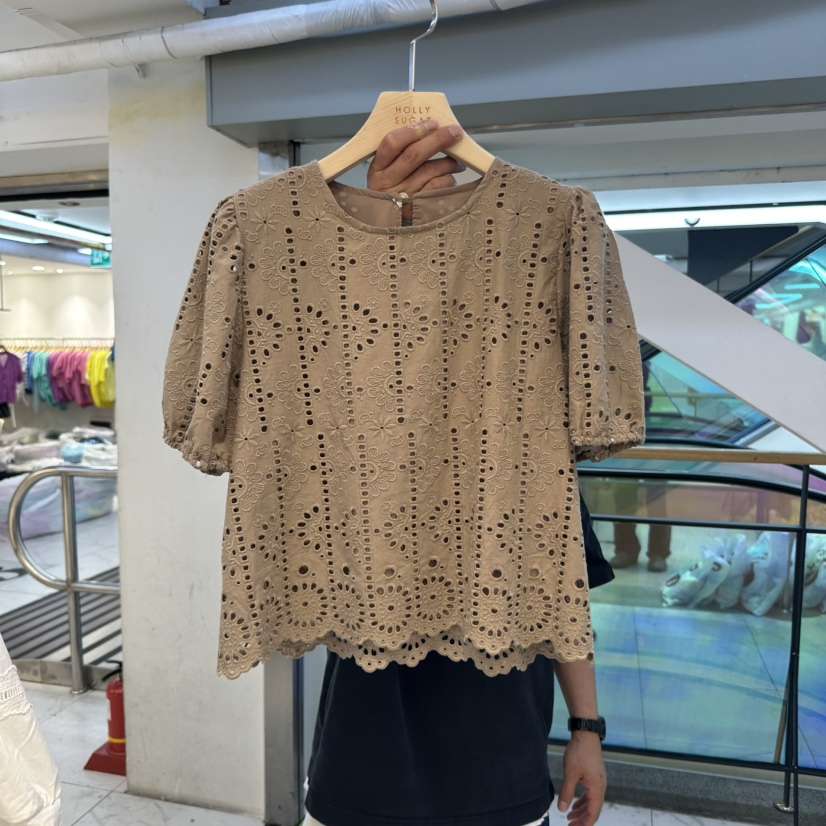PIT A PAT韓國直郵㊣女裝新品推薦25春夏時尚休閑襯衫蕾絲衫PIT A PAT襯衫/蕾絲衫