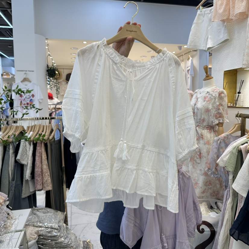 SYMPHONY韓國㊣直郵東大門代購女裝新品熱賣休閑襯衫蕾絲衫SYMPHONY襯衫/蕾絲衫