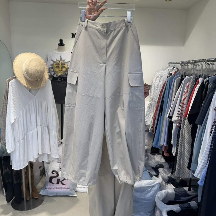MORAN韓國㊣直郵東大門代購女裝新品人氣熱賣25春夏休閑褲口袋MORAN/MOSCO休閑褲
