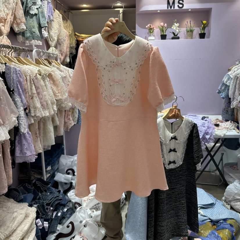 MS韓國直郵㊣東大門實拍女裝新品熱賣休閑25春夏推薦連衣裙MS連衣裙
