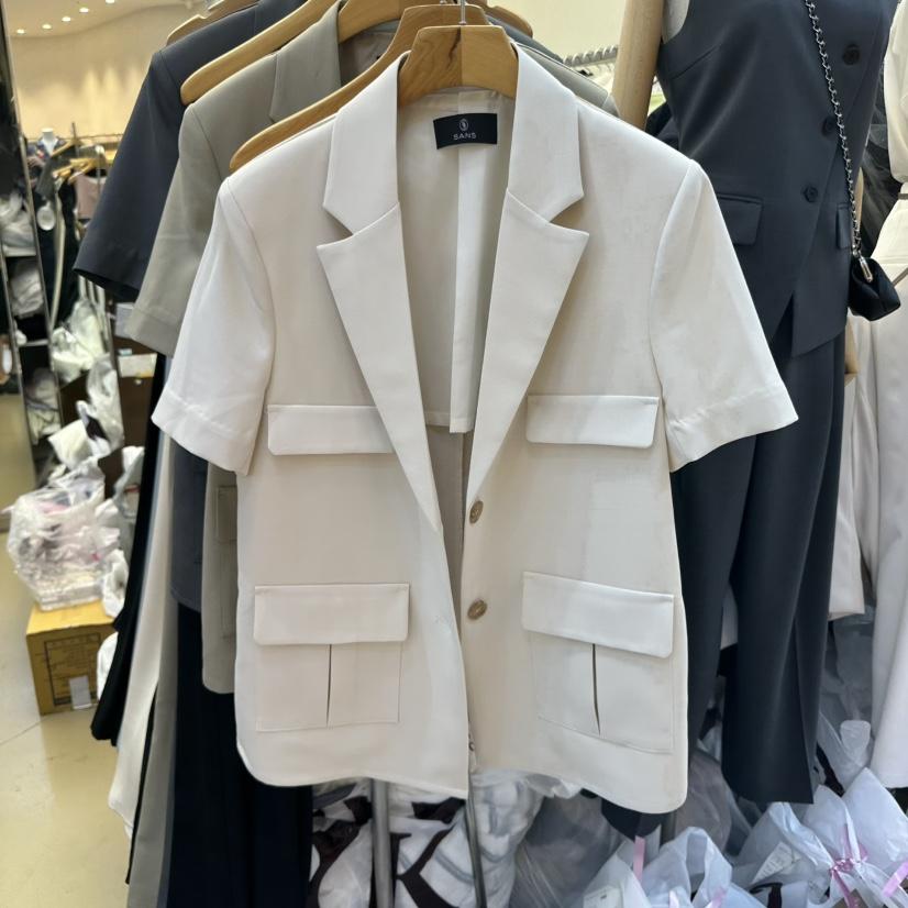 SANS韓國直郵㊣女裝新品25春夏熱賣推薦人氣休閑時尚夾克口袋SANS夾克