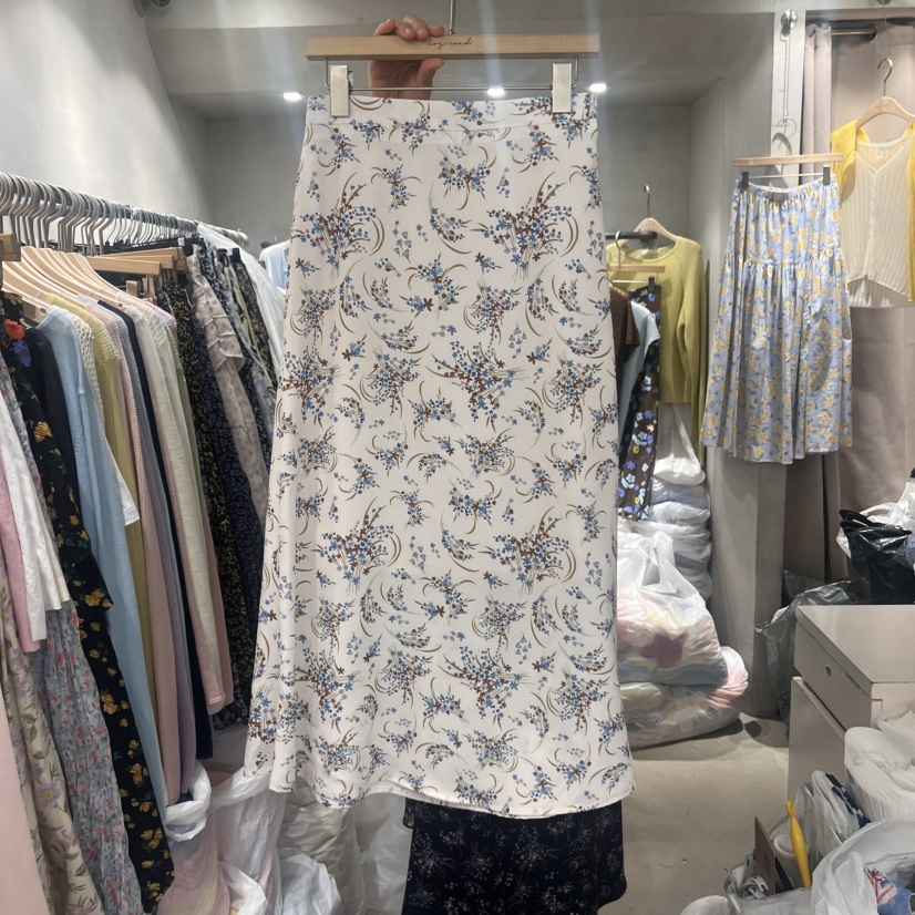 LOGROAD韓國直郵㊣女裝新品25春夏時尚休閑推薦半身裙中短裙LOG ROAD半身裙/中短裙