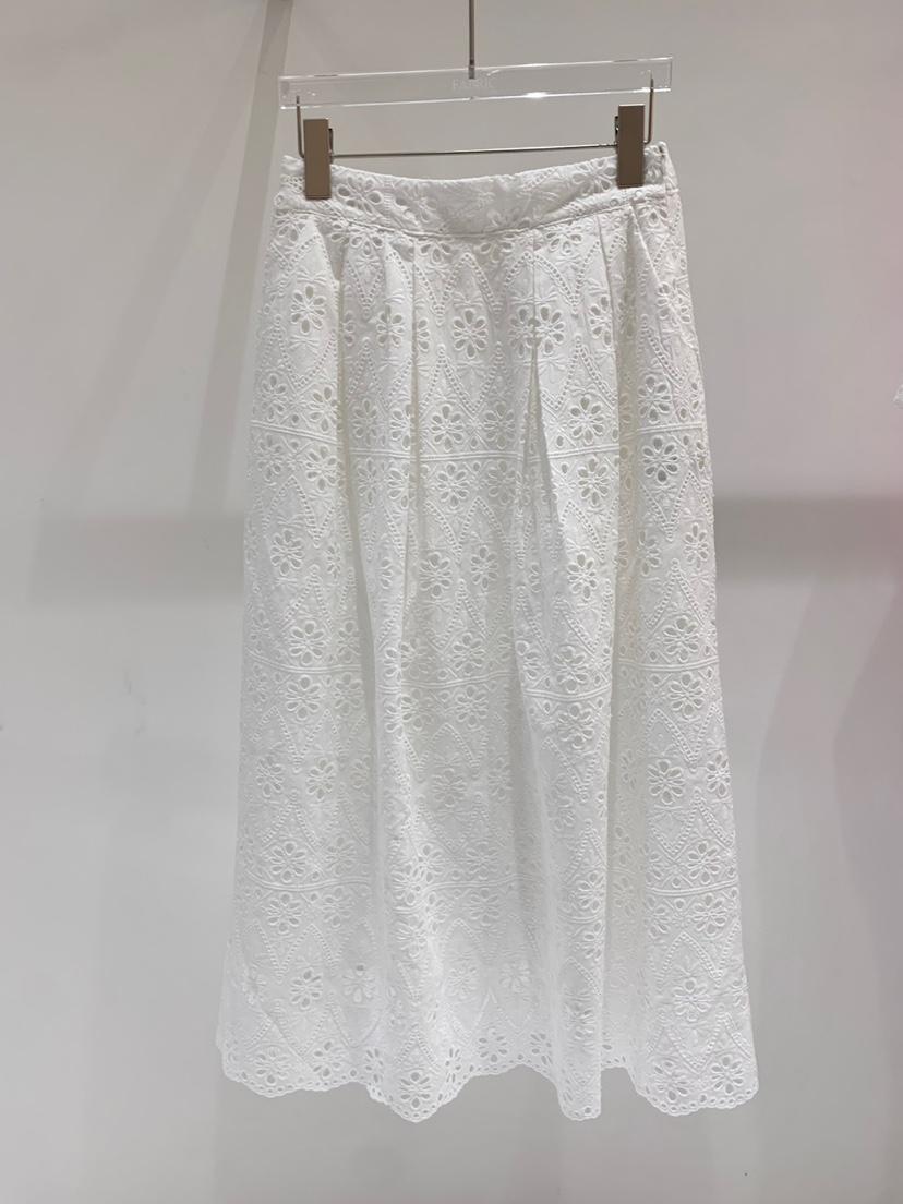 FABRIC韓國直郵㊣東大門實拍女裝新品25春夏推薦人氣長裙刺繡FABRIC長裙