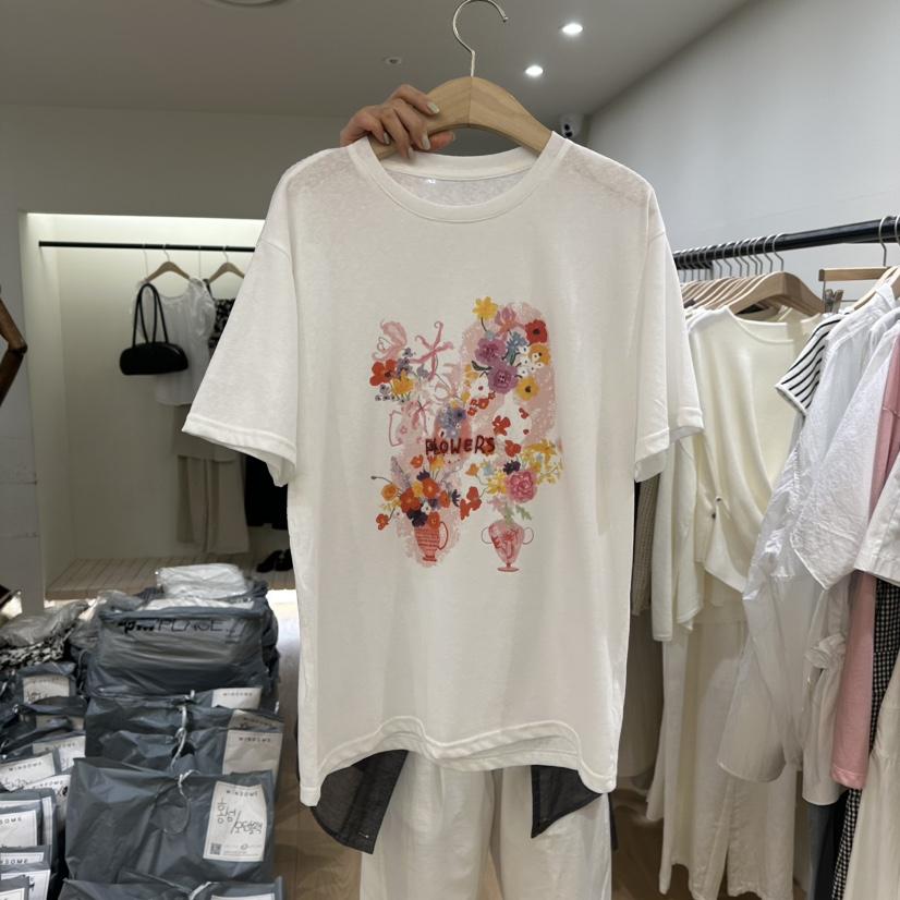 WINSOME韓國㊣直郵東大門代購女裝新品25春夏推薦熱賣休閑T恤WINSOMET恤