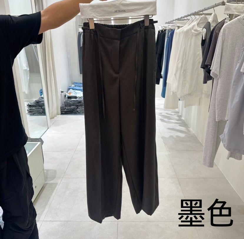 ARTISANAL韓國直郵㊣女裝新款休閑時尚25春夏休閑褲緊身褲亞麻ARTISANAL休閑褲