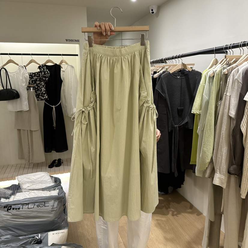 WINSOME韓國㊣直郵東大門代購女裝新品推薦25春夏時尚休閑長裙WINSOME長裙