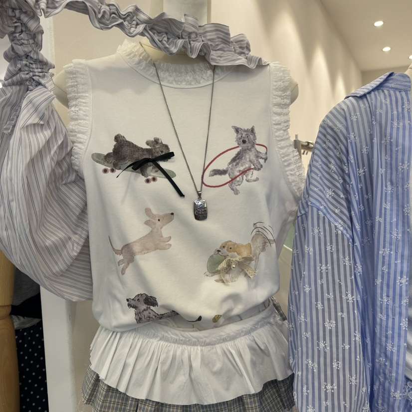 MIMME韓國㊣直郵東大門代購女裝新品25春夏推薦休閑吊帶背心MIMME吊帶/背心