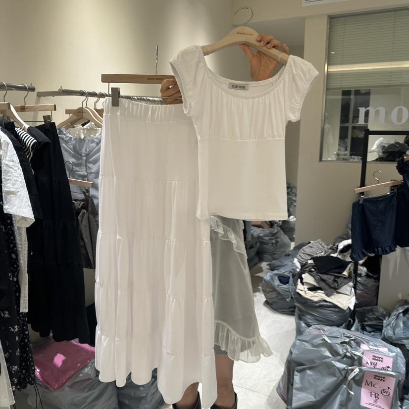 MOREMORE韓國直郵㊣東大門實拍女裝新品休閑套裝兩件套套裝more more套裝