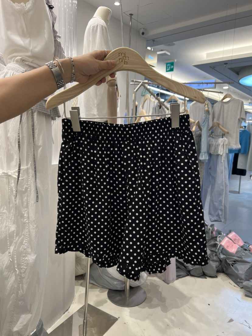 MIMME韓國㊣直郵東大門代購女裝新品25春夏推薦熱賣短褲荷葉邊MIMME短褲