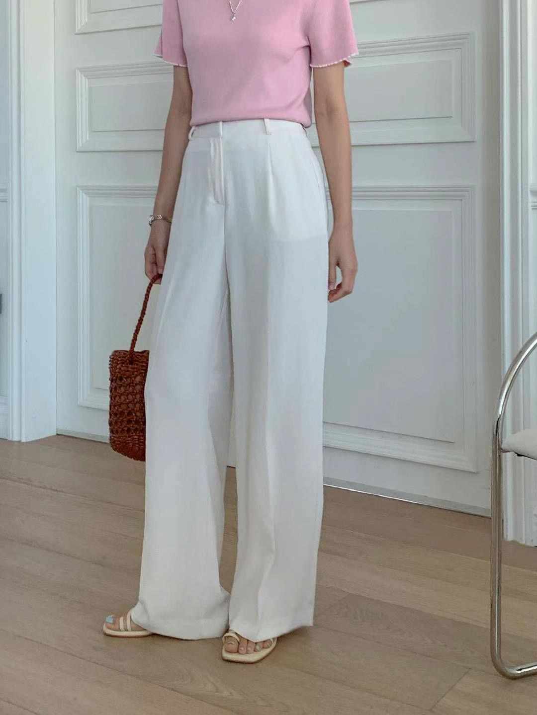 OHNLE直郵韓國代購㊣女裝新款人氣25春夏熱賣時尚推薦休閑褲OHNLE休閑褲