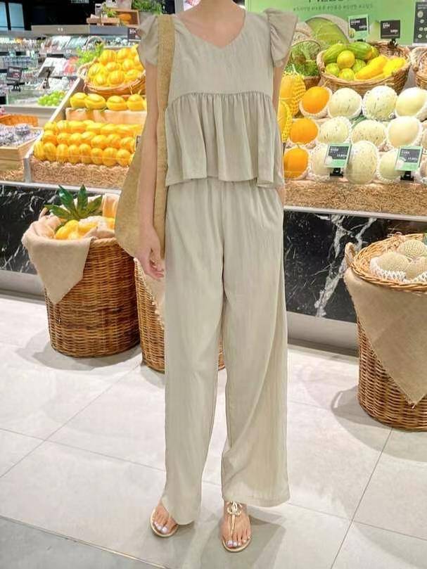 OBLANC韓國直郵㊣東大門實拍女裝新品推薦時尚休閑套裝套裝OBLANC套裝