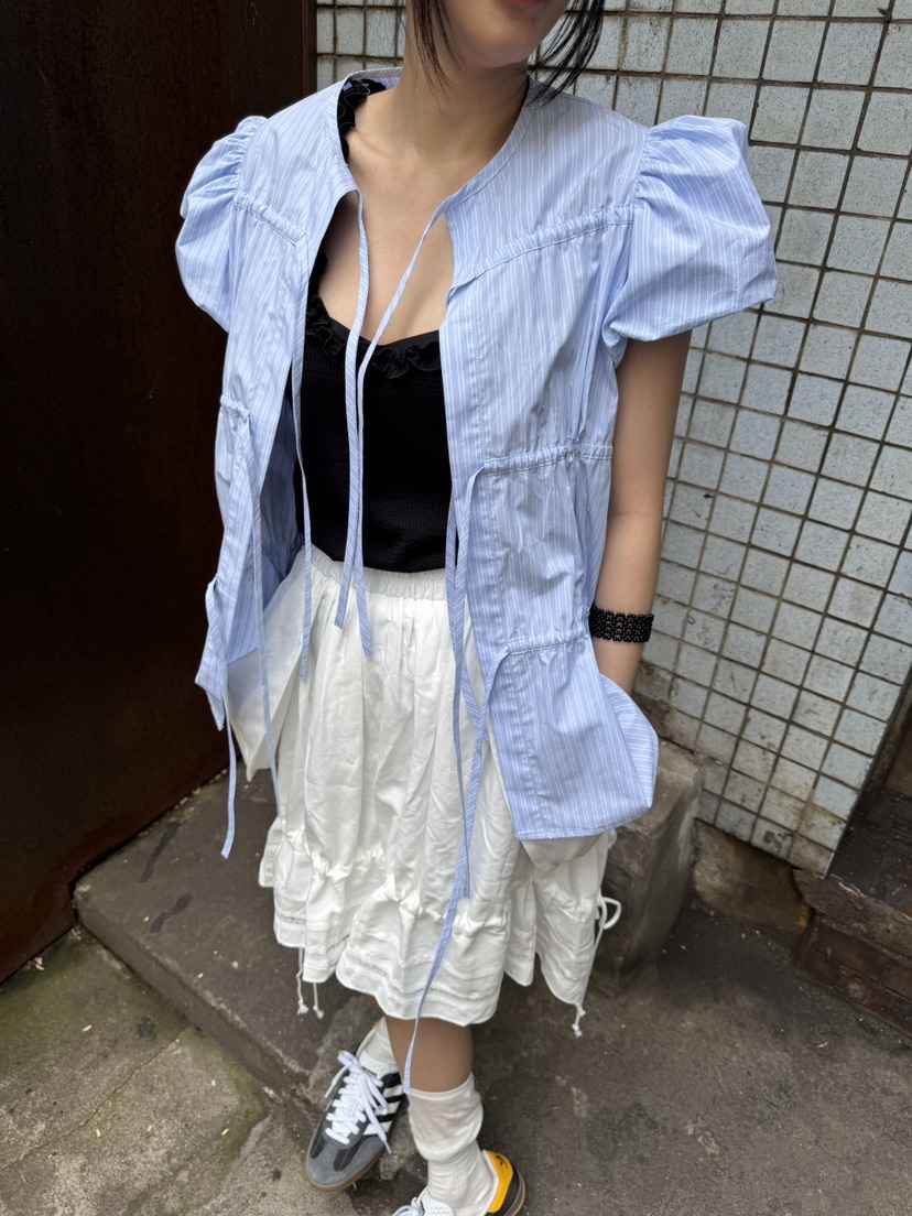 FRANC—L韓國直郵㊣東大門實拍女裝新品25春夏襯衫蕾絲衫不含內搭FRANC襯衫/蕾絲衫