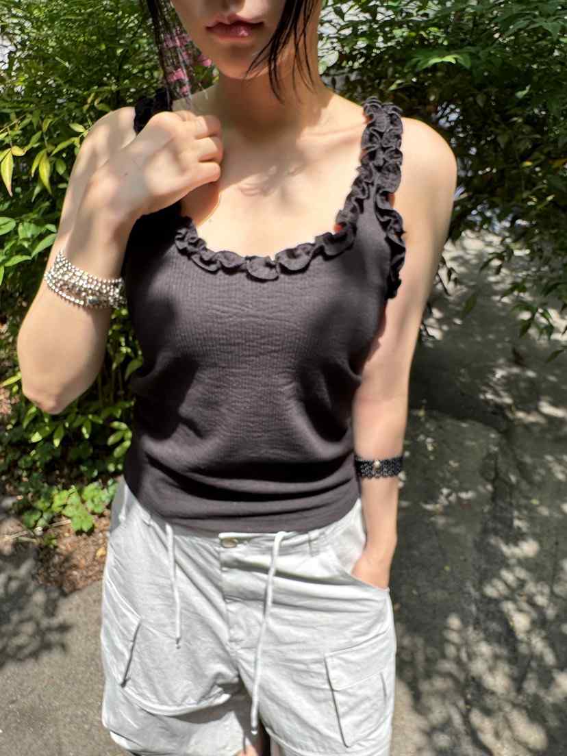 FRANC—L韓國㊣直郵東大門代購女裝新品熱賣時尚推薦吊帶背心FRANC吊帶/背心
