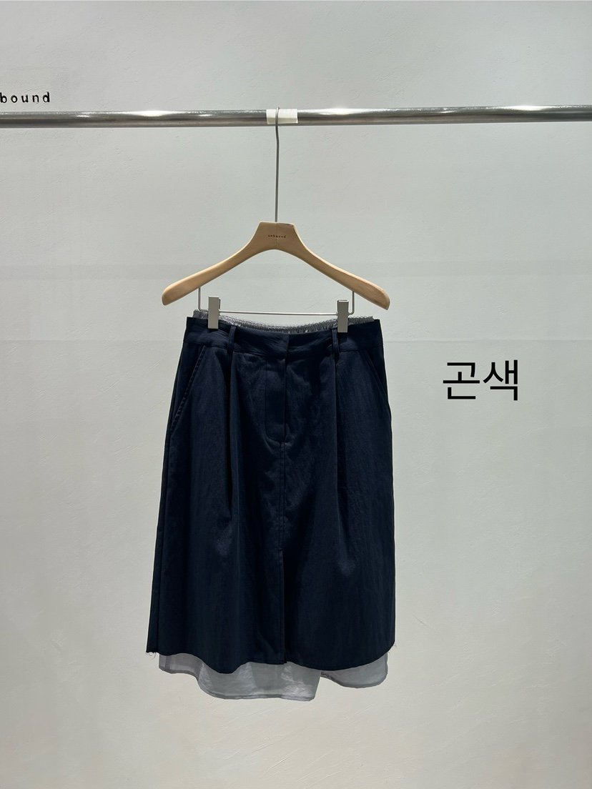 UNBOUND韓國㊣直郵東大門代購女裝新品時尚半身裙中短裙可拆卸UNBOUND半身裙/中短裙