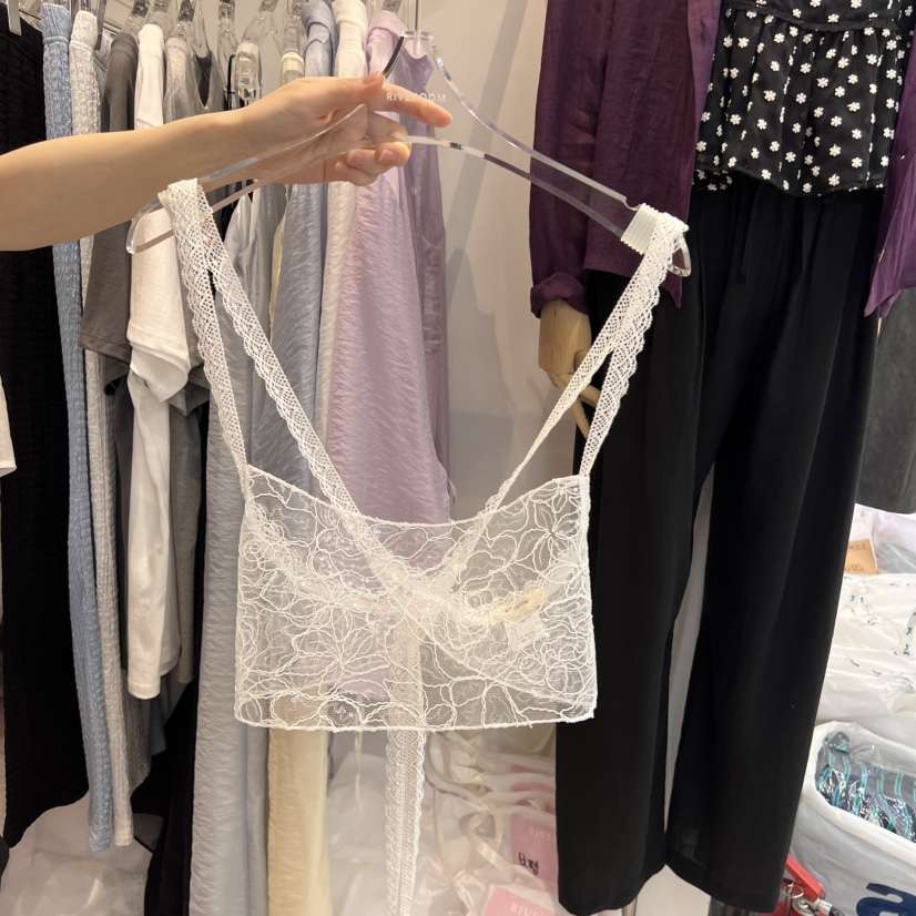 RIVEROOM韓國㊣直郵東大門代購女裝新品時尚25春夏吊帶背心緊身RIVEROOM吊帶/背心