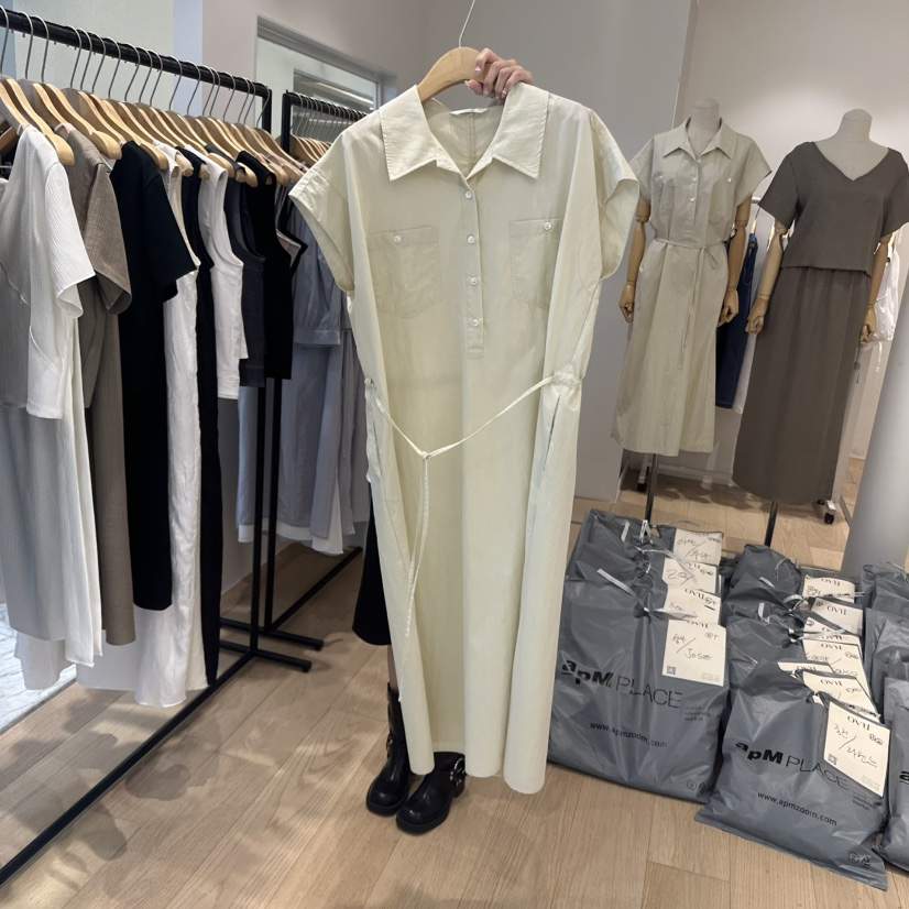 OVU韓國直郵㊣女裝新品休閑熱賣時尚人氣推薦25春夏連衣裙OVU連衣裙