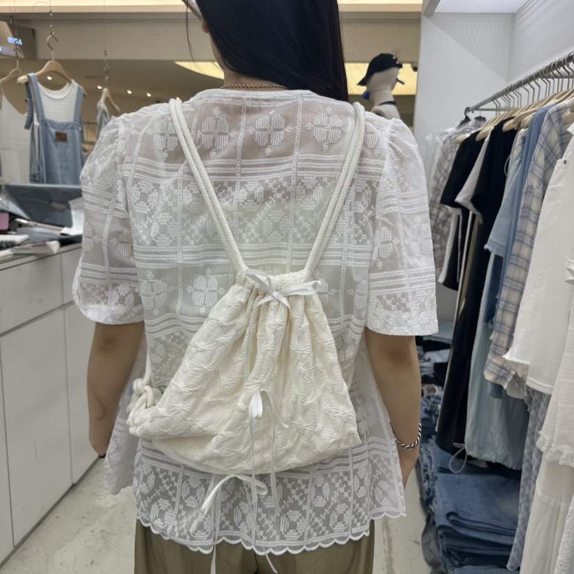 MIXXIN韓國㊣直郵東大門代購女裝新品休閑25春夏時尚雙肩背包MIXXIN雙肩背包