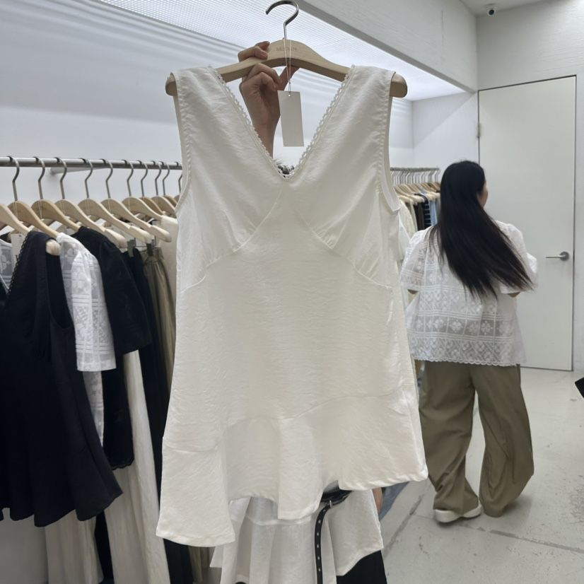 MIXXIN韓國㊣直郵東大門代購女裝新款熱賣25春夏時尚吊帶背心MIXXIN吊帶/背心