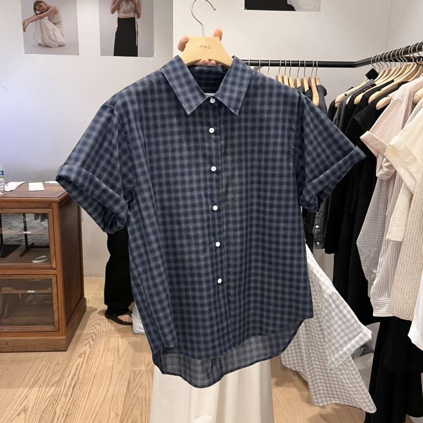 OURIN韓國㊣直郵東大門代購女裝新品熱賣推薦休閑襯衫蕾絲衫OURIN襯衫/蕾絲衫