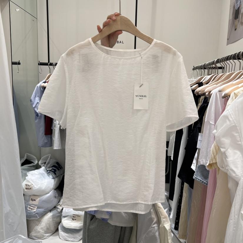 YUNBAL韓國直郵㊣東大門實拍女裝新品人氣熱賣25春夏襯衫蕾絲衫YUNBAL襯衫/蕾絲衫