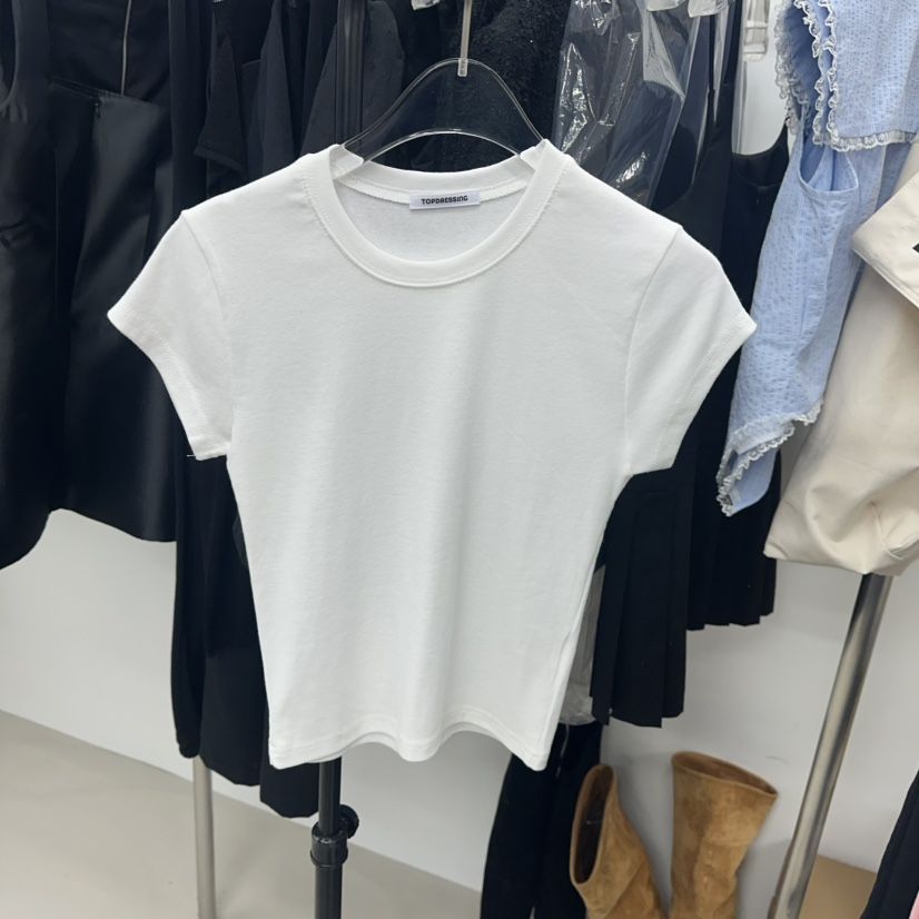 TOPDRESSING直郵韓國代購㊣女裝新款人氣休閑熱賣25春夏T恤TOPDRESSINGT恤