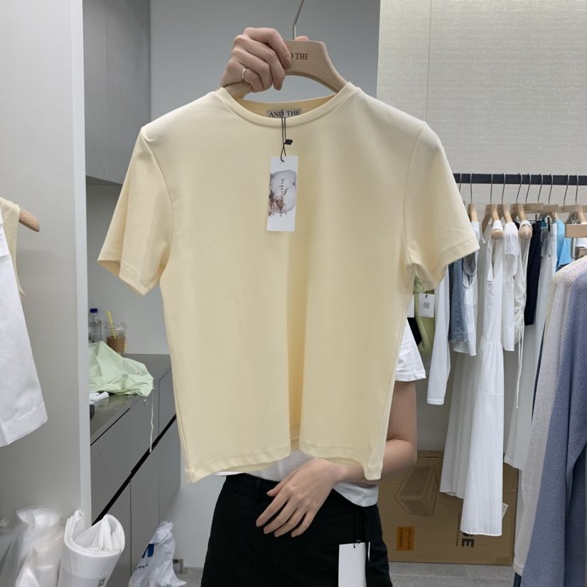 AND THE韓國直郵㊣女裝新品熱賣休閑人氣推薦時尚25春夏T恤AND THET恤