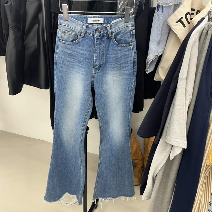 TOPDRESSING直郵韓國代購㊣女裝新款人氣25春夏熱賣時尚牛仔褲TOPDRESSING牛仔褲