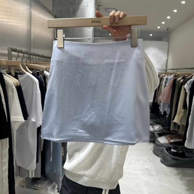 PITA韓國㊣直郵東大門代購女裝新品時尚休閑25春夏短裙緞面THE VERLIN/piTa短裙
