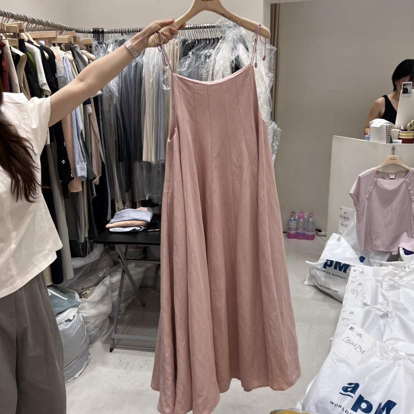 FRE直郵韓國代購㊣女裝新品熱賣推薦人氣休閑25春夏時尚連衣裙FRE連衣裙