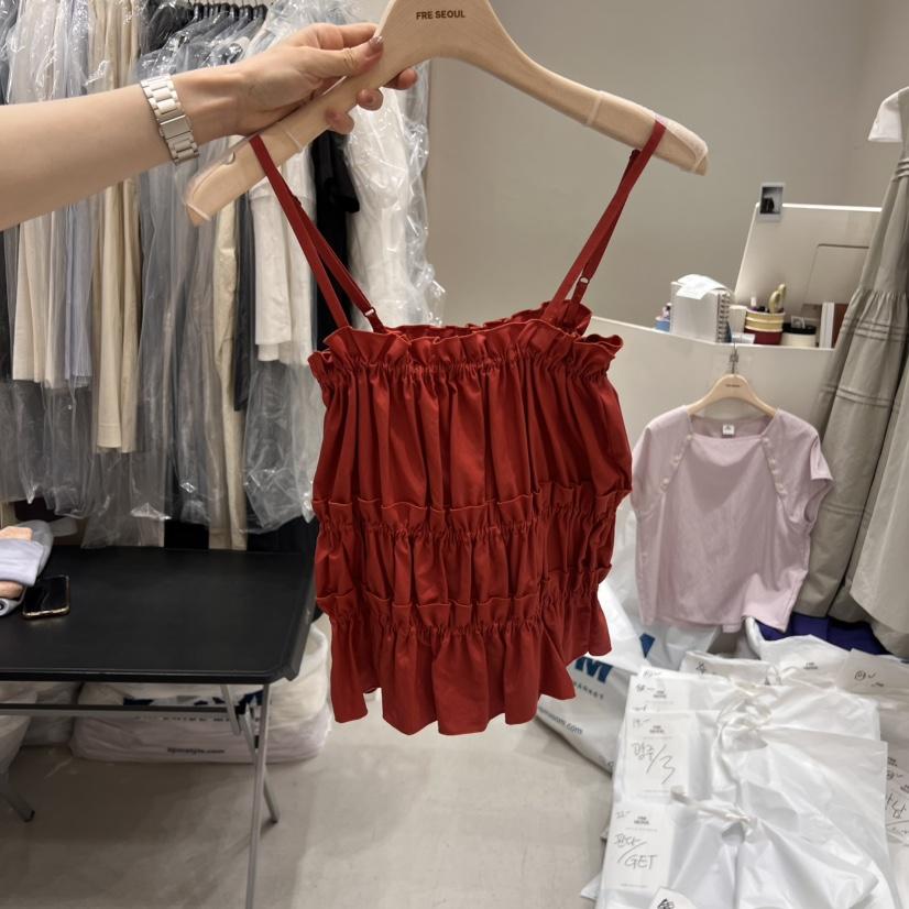 FRE直郵韓國代購㊣女裝新品人氣時尚推薦休閑25春夏吊帶背心FRE吊帶/背心