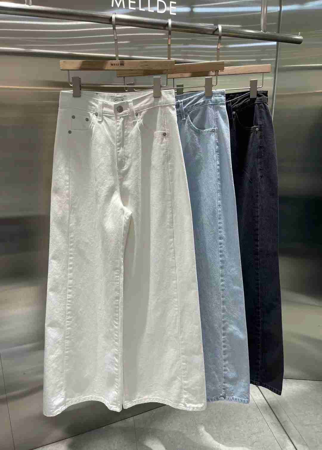 MELLDE東大門實拍女裝新品25春夏職業熱賣休閑真品推薦牛仔褲MELLDE牛仔褲
