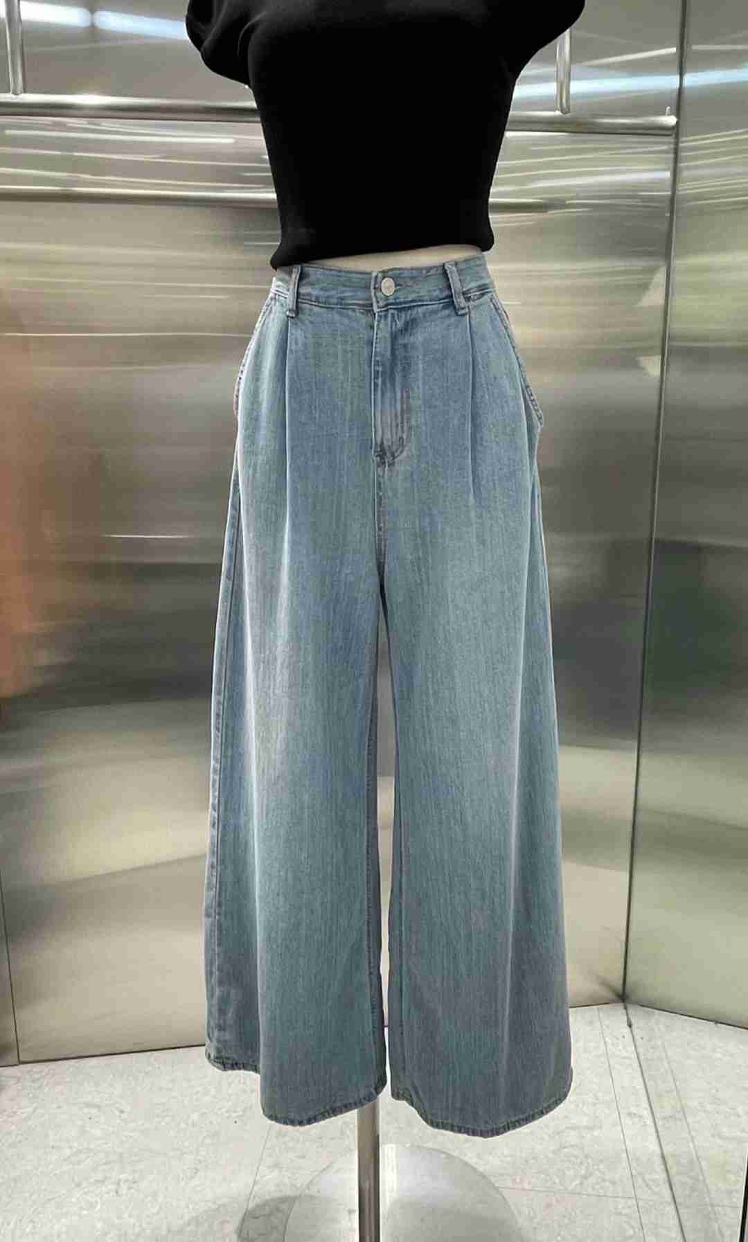 MELLDE韓國直郵女裝新品25春夏真品人氣熱賣時尚推薦牛仔褲MELLDE牛仔褲