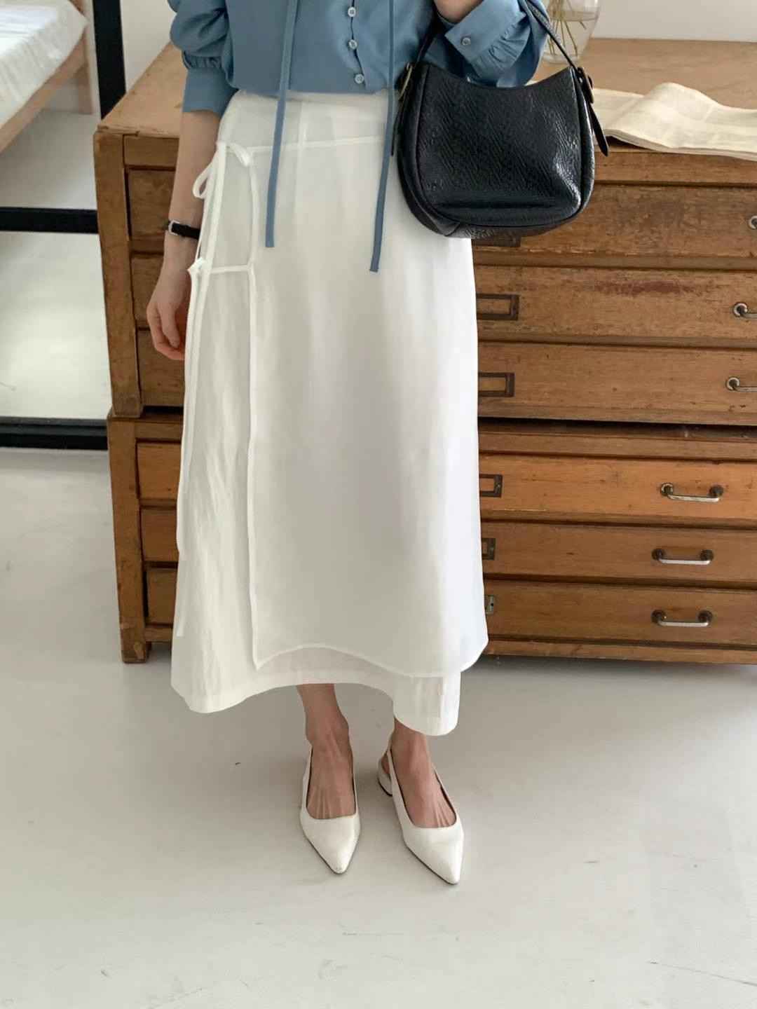 WITHMOON韓國代購女裝新款真品人氣推薦25春夏時尚休閑長裙WITHMOON長裙